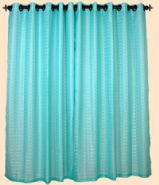 Cortina de Voil Xadrez Azul (3m x 2,60m)